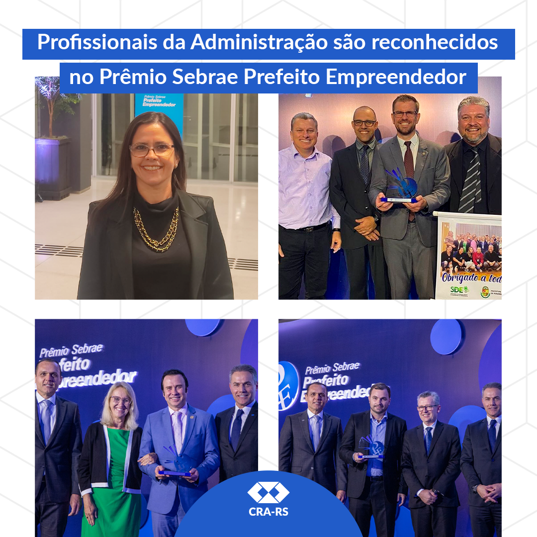 Profissionais da Administração são reconhecidos no Prêmio Sebrae Prefeito Empreendedor